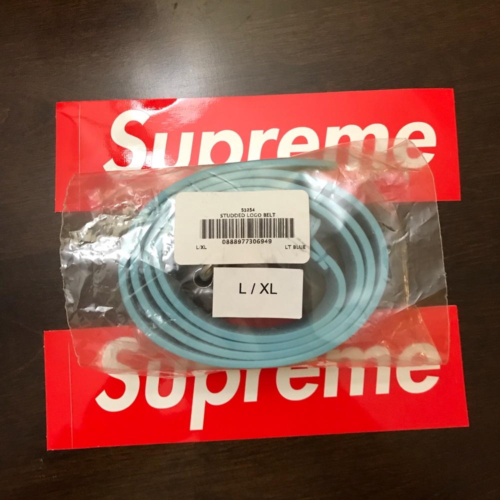 *SUPREME* STUDED LOGO BELT